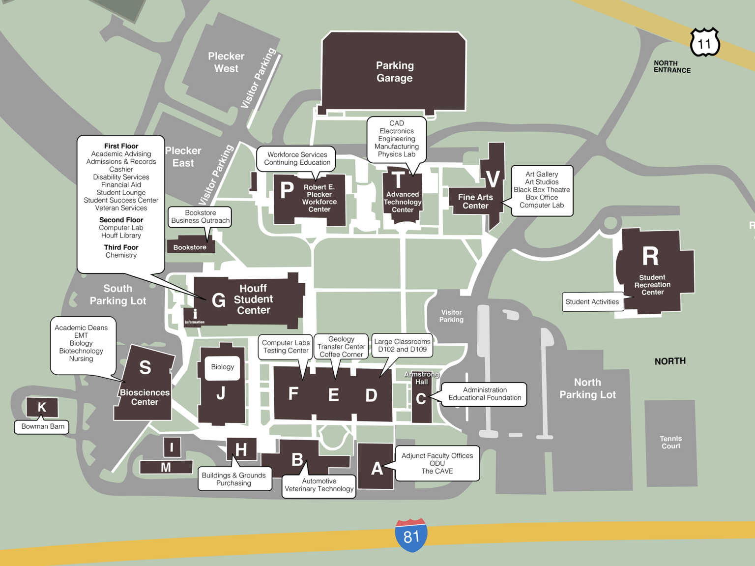 Directions & Maps - Blue Ridge Community College