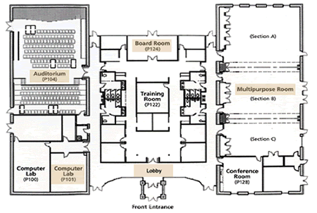 Plecker Rental - Floor plan and capacity map