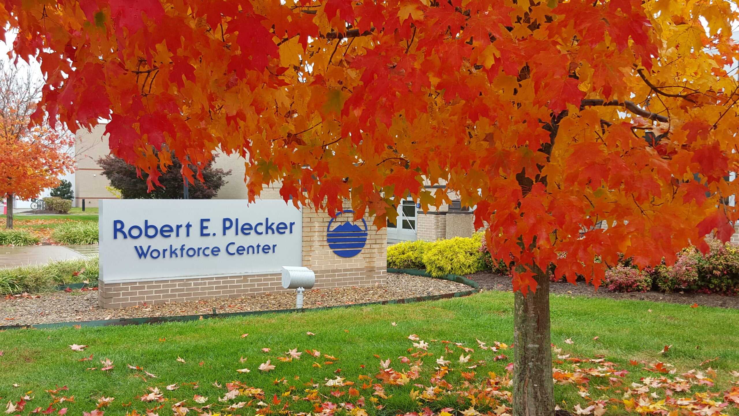 Robert E. Plecker Workforce Center sign