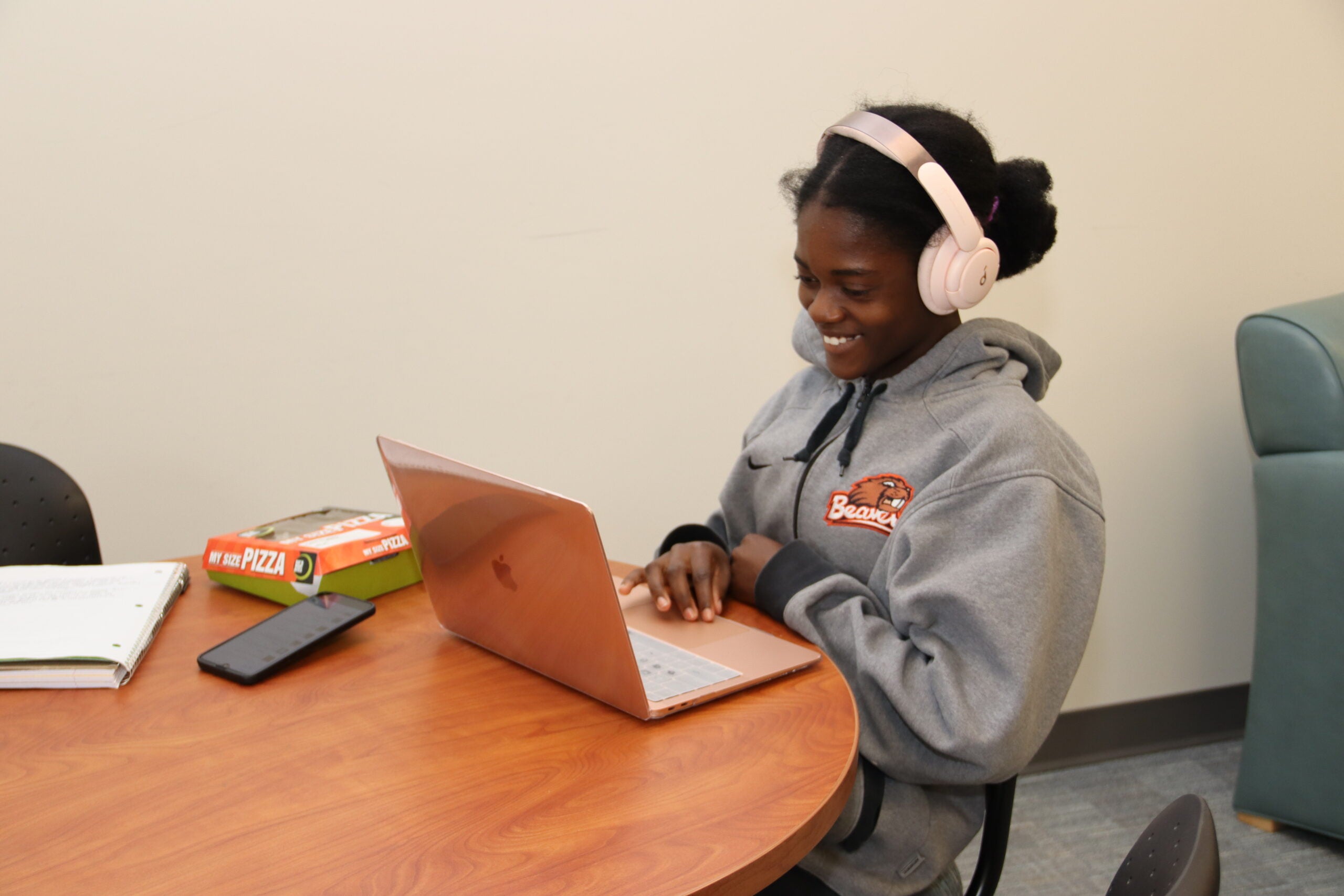 student with laptop