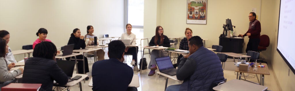 ESL class with professor Taylor