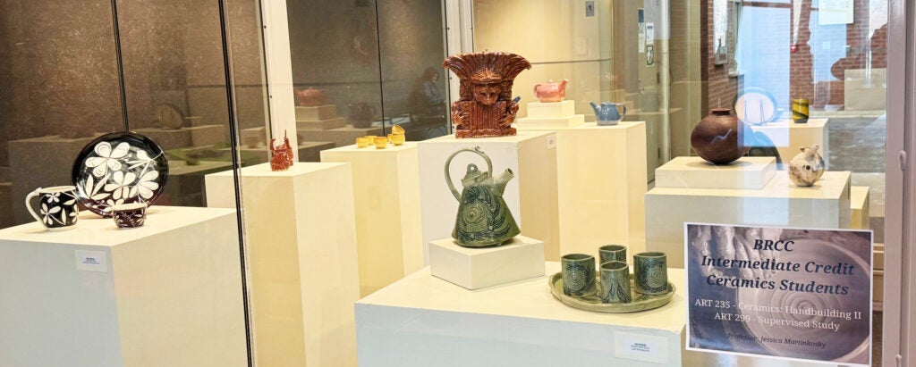 wide picture of the whole exhibit